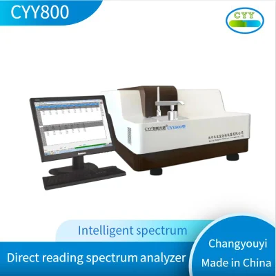 Spectromètre à lecture directe à spectre complet, spectromètre d'émission optique à étincelle pour éléments métalliques ferreux (fer et acier) et non