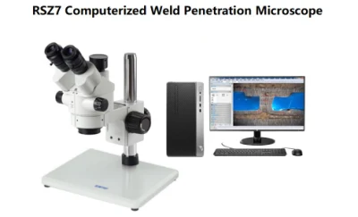 Microscope métallurgique à pénétration de soudure informatisé Rsz7